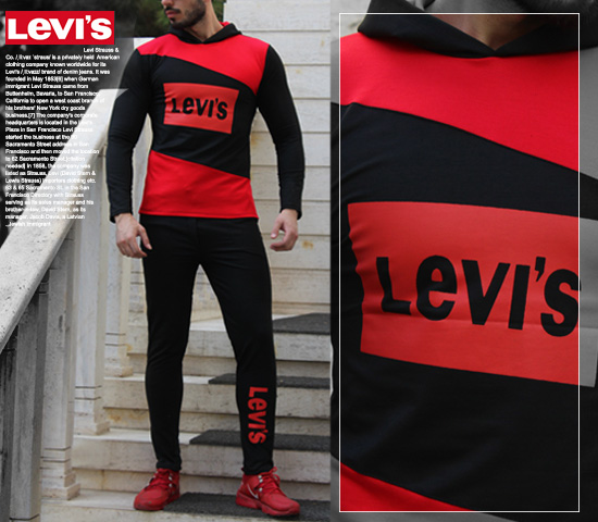 ست سویشرت و شلوار مدل levis