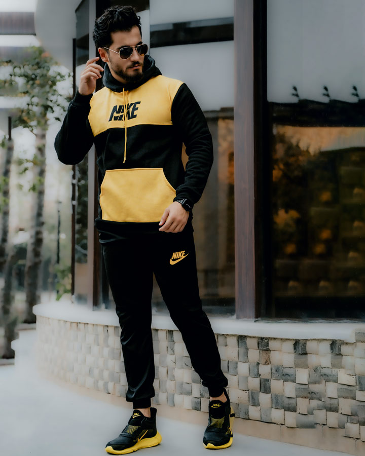 سویشرت شلوار مردانه Nike مدل Gonzalo (زرد)