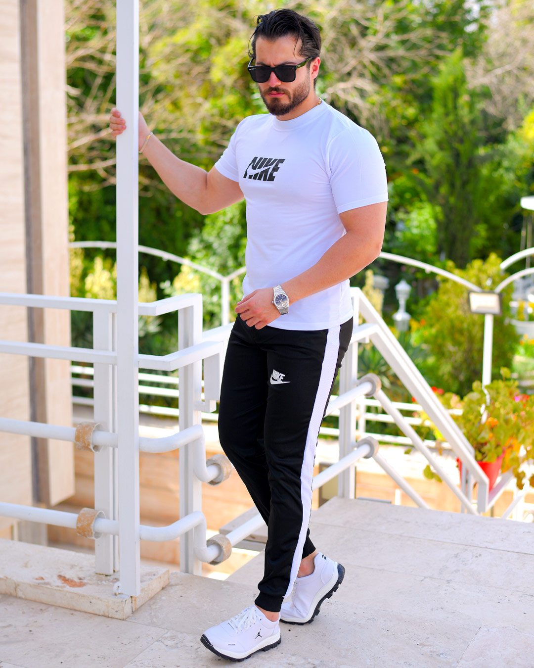 تیشرت شلوار مردانه Nike مدل Alba (سفید) کد 6342